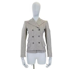 Dolce & Gabbana-DOLCE & GABBANA  Jackets IT 40 WOOL-Grey