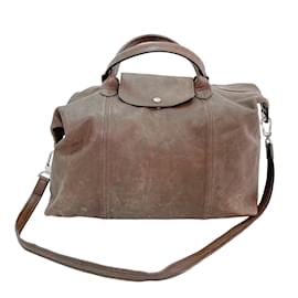 Longchamp-LONGCHAMP  Handbags   leather-Brown