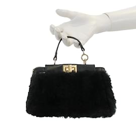 Fendi-FENDI Borse a mano Pelle-Nero