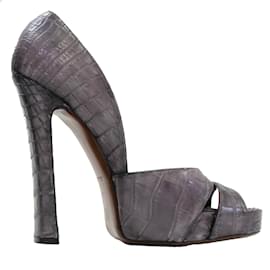 LOUIS VUITTON pumps shoes heel MA0121 leather Black Used Women size 36