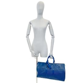 Louis Vuitton-LOUIS VUITTON  Travel bags   leather-Blue
