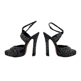 Louis Vuitton-LOUIS VUITTON  Sandals EU 41 glitter-Grey