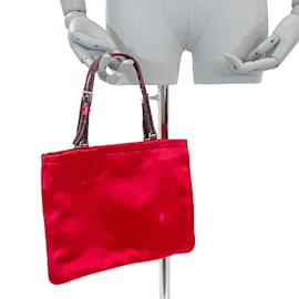 Prada-PRADA Handtaschen Stoff-Rot