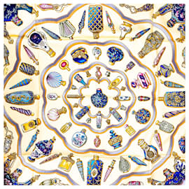 Hermès-fular de seda-Multicolor