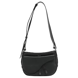 Dior-Saddle Soft Bag Cuir Grainé Noir-Noir