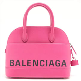 Balenciaga-Ville Top Handle S Rosa Leder 2-Weg-Pink