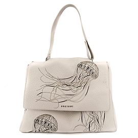 Orciani Sveva Large White Leather Special Edition handbag White