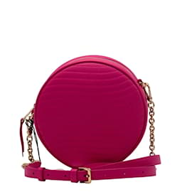 Furla-Swing Mini Round Leder-Umhängetasche Pink-Pink
