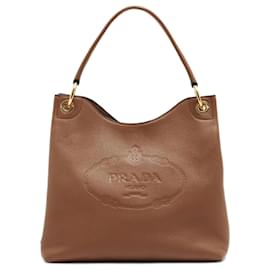 Prada Vitello Brown Leather ref.880456 - Joli Closet