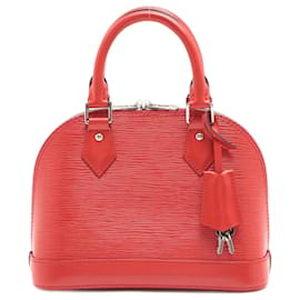 Louis Vuitton-Alma BB Epi Rouge 2poignée supérieure à sens unique-Rouge