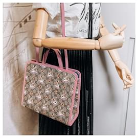 Gucci-Kinder-Tasche aus GG Supreme Canvas Higuchi Yuko Pink-Pink