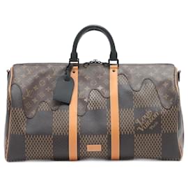 Louis Vuitton-Louis Vuitton x NIGO Keepall Bandouliere 50 Gigante Damier Brown-Marrom