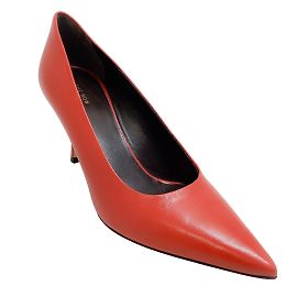 Rostfarbene Lederpumps von The Row Rot