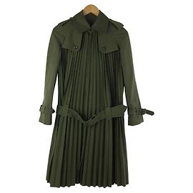 ***Junya Watanabe Plicate Coat Green Khaki