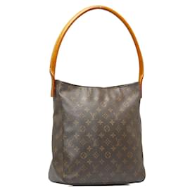 Louis Vuitton-Louis Vuitton Monogram Looping GM Canvas Shoulder Bag M51145 in Good condition-Brown