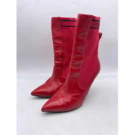 Fendi-FENDI  Boots T.IT 38.5 Leather-Red