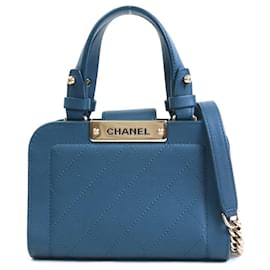Chanel-Chanel shopping-Navy blue