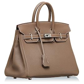 Hermès-Hermes Brown Togo Birkin 25-Brown