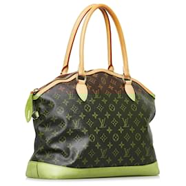 Louis Vuitton-Louis Vuitton Brown Monogram Lockit Horizontal-Brown