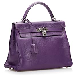 Hermès-Hermes Purple Clemence Kelly Retourne 32-Purple