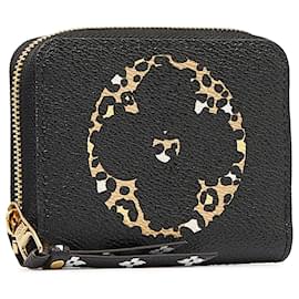 Louis Vuitton-Louis Vuitton Brown Monogram Jungle Bolsa Moeda Zippy-Marrom