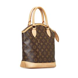 Louis Vuitton-Louis Vuitton Brown Monogram Lockit Vertical-Brown