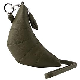 Porte monnaie Croissant - Lemaire - Cuir - Dark Moss Green Khaki
