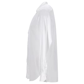 Ermenegildo Zegna-Camisa social Ermenegildo Zegna com botões em algodão branco-Branco