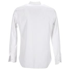 Ermenegildo Zegna-Gritti by Ermenegildo Zegna Button-down Dress Shirt in White Cotton-White