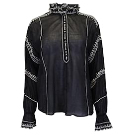 Isabel Marant Etoile-Isabel Marant Étoile Camicia Lauryn In Cotone Nero-Altro