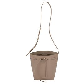 Borsa a secchiello Mansur Gavriel Classic Mini testurizzata in pelle beige Beige