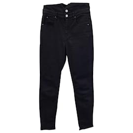 Isabel Marant-Isabel Marant High Waist Jeans in Black Cotton-Black