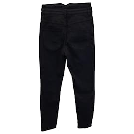 Isabel Marant-Hoch taillierte Jeans von Isabel Marant aus schwarzer Baumwolle-Schwarz