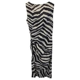 Emilio Pucci-Emilio Pucci Zebra Print Sleeveless Sheath Dress in Multicolor Wool-Other