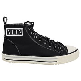 Valentino Garavani Giggies High-Top-Sneaker aus schwarzem Polyester Schwarz