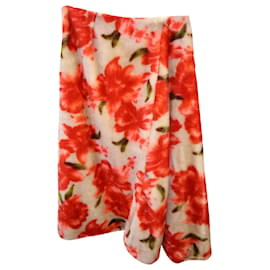 Jil Sander-Jil Sander Midi Skirt in Floral Print Mohair-Other