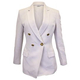 A.l.C. Blazer boutonné doublé Sedgwick en lin blanc Blanc