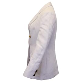 A.L.C-A.L.C. Sedgwick Double Breasted Blazer in White Linen-White