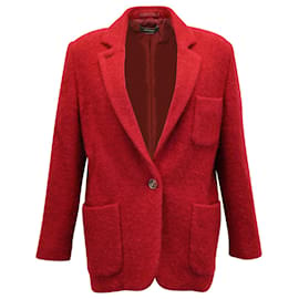 Isabel Marant-Isabel Marant Blazer in Red Mohair-Red