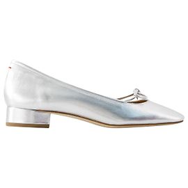 Darya Ballerinas - Aeyde - Pelle - Argento Grigio
