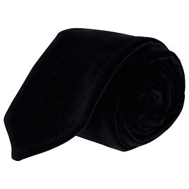 Cravatta Ermenegildo Zegna in Seta Nera Nero