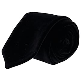 Ermenegildo Zegna-Ermenegildo Zegna Krawatte aus schwarzer Seide-Schwarz