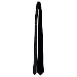 Ermenegildo Zegna-Ermenegildo Zegna Krawatte aus schwarzer Seide-Schwarz