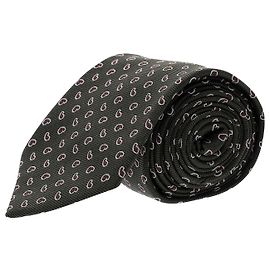 Ermenegildo Zegna Corbata con estampado Paisley en seda verde oliva Verde
