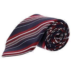 Autre Marque Ermenegildo Zegna Striped Pattern Necktie in Multicolor Silk Other Python print