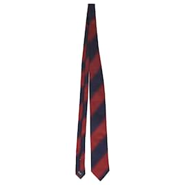 Ermenegildo Zegna-Ermenegildo Zegna Gradient Striped Pattern Necktie in Multicolor Silk-Other,Python print