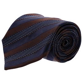 Ermenegildo Zegna Corbata con Estampado de Rayas en Seda Multicolor Otro Impresión de pitón