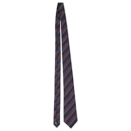 Ermenegildo Zegna-Ermenegildo Zegna Striped Pattern Necktie in Multicolor Silk-Other,Python print