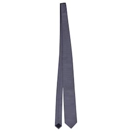 Hugo Boss-BOSS Hugo Boss Striped Necktie in Blue Silk-Blue,Navy blue