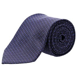 BOSS Hugo Boss Dotted Necktie in Navy Blue Silk Blue Navy blue
